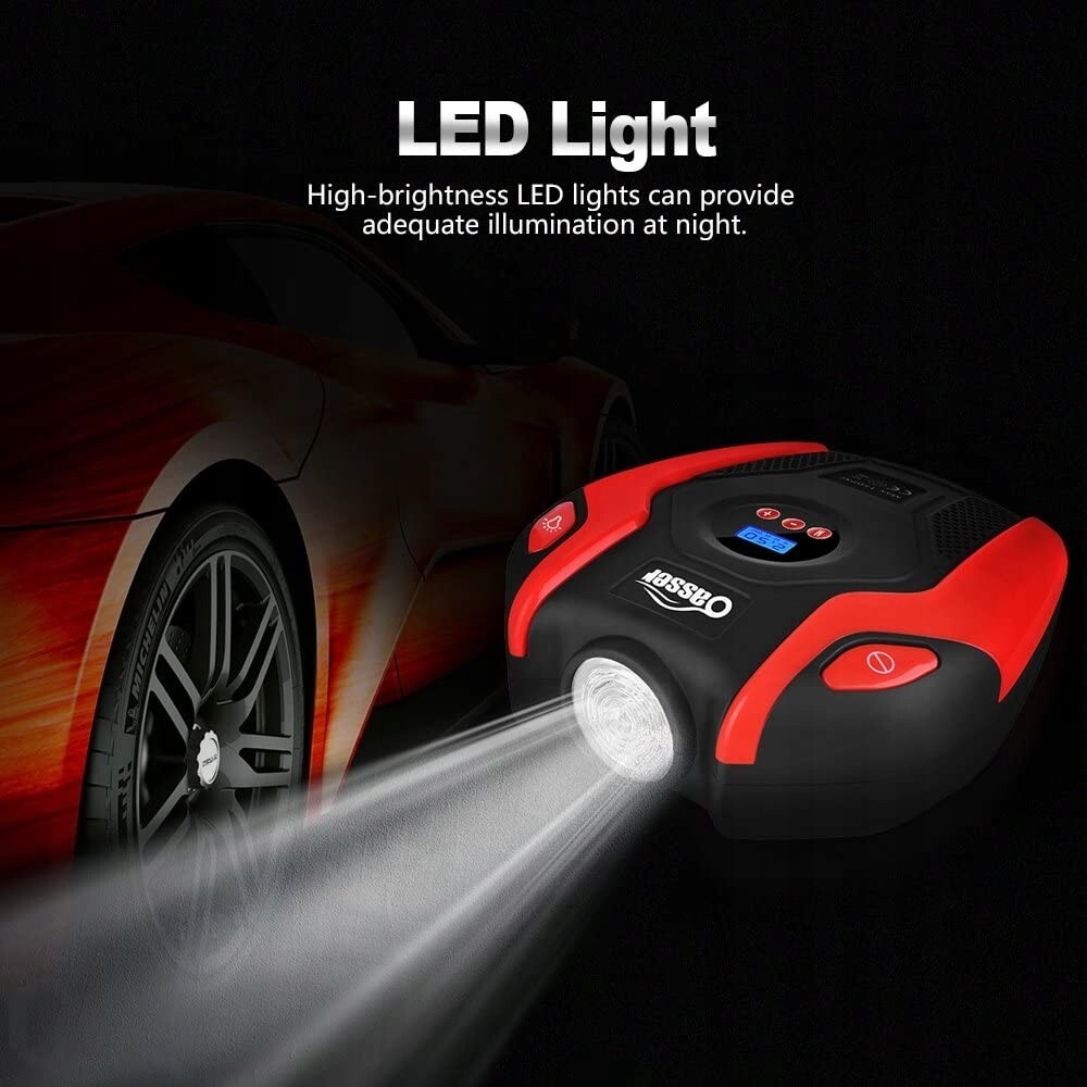 Přenosný kompresor Oasser P6 LCD displejem 12V DC, 150PSI (VYSTAVEN BEZ OBALU)