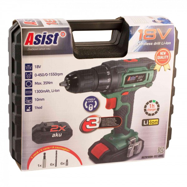 AKU VRTAČKA ASIST AE2V18DN-132-BMC + 2 BATERIE