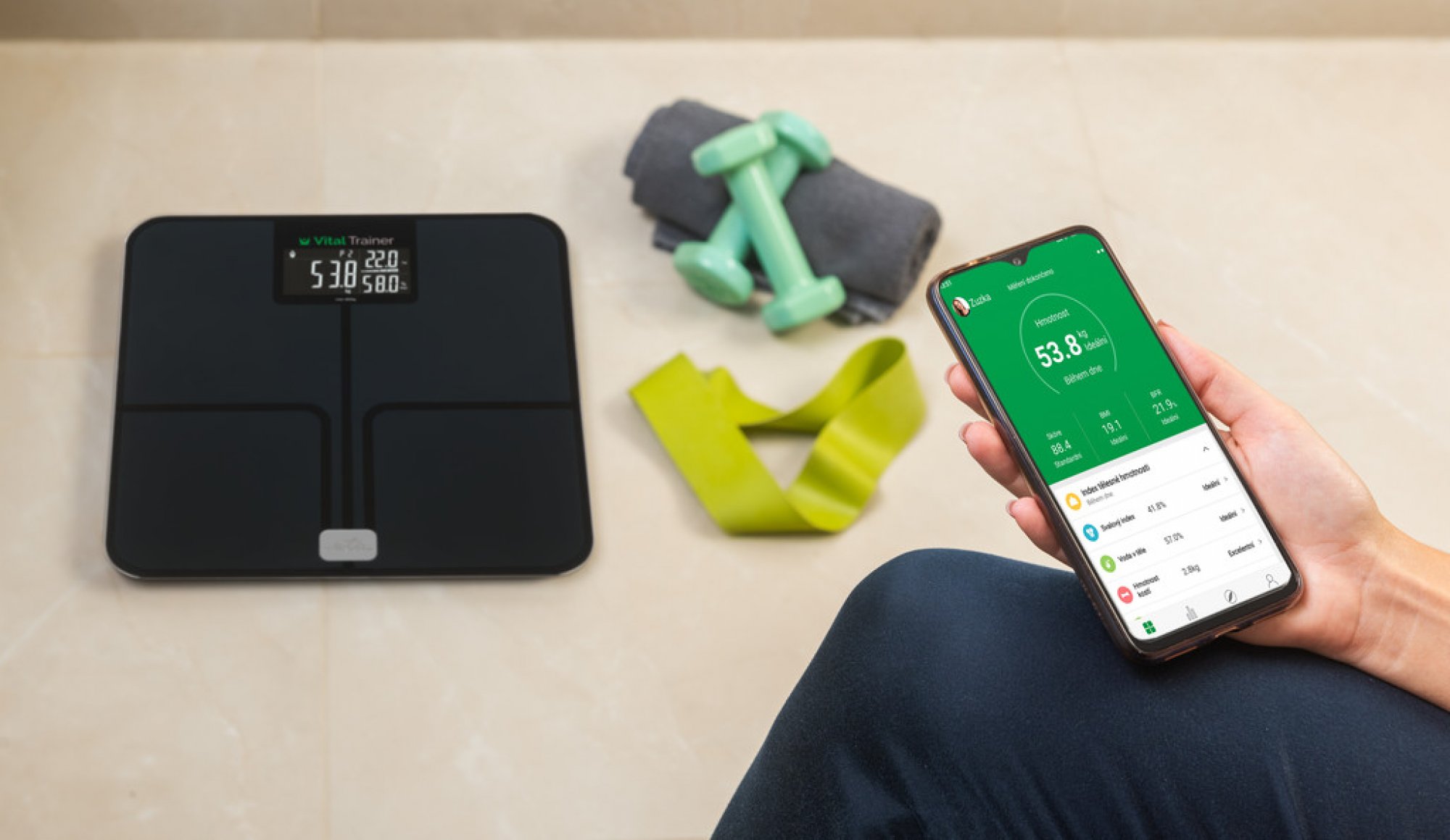 Analytická osobní váha ETA 7780 90000 Vital Trainer