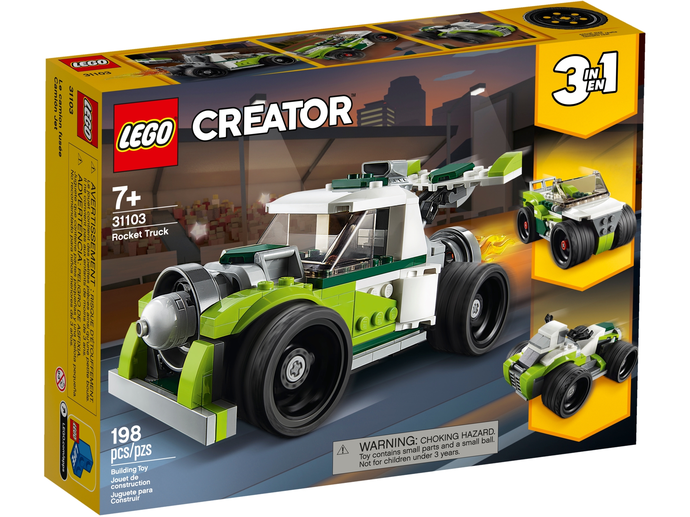 LEGO CREATOR 31103 AUTO S RAKETOVÝM POHONEM
