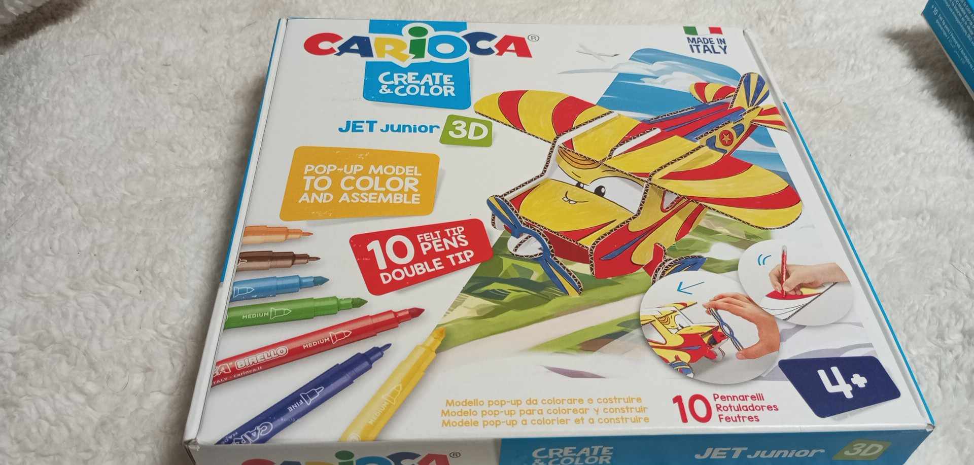 Kreativní sada Carioca - Vyrob si 3D JET junior letadlo