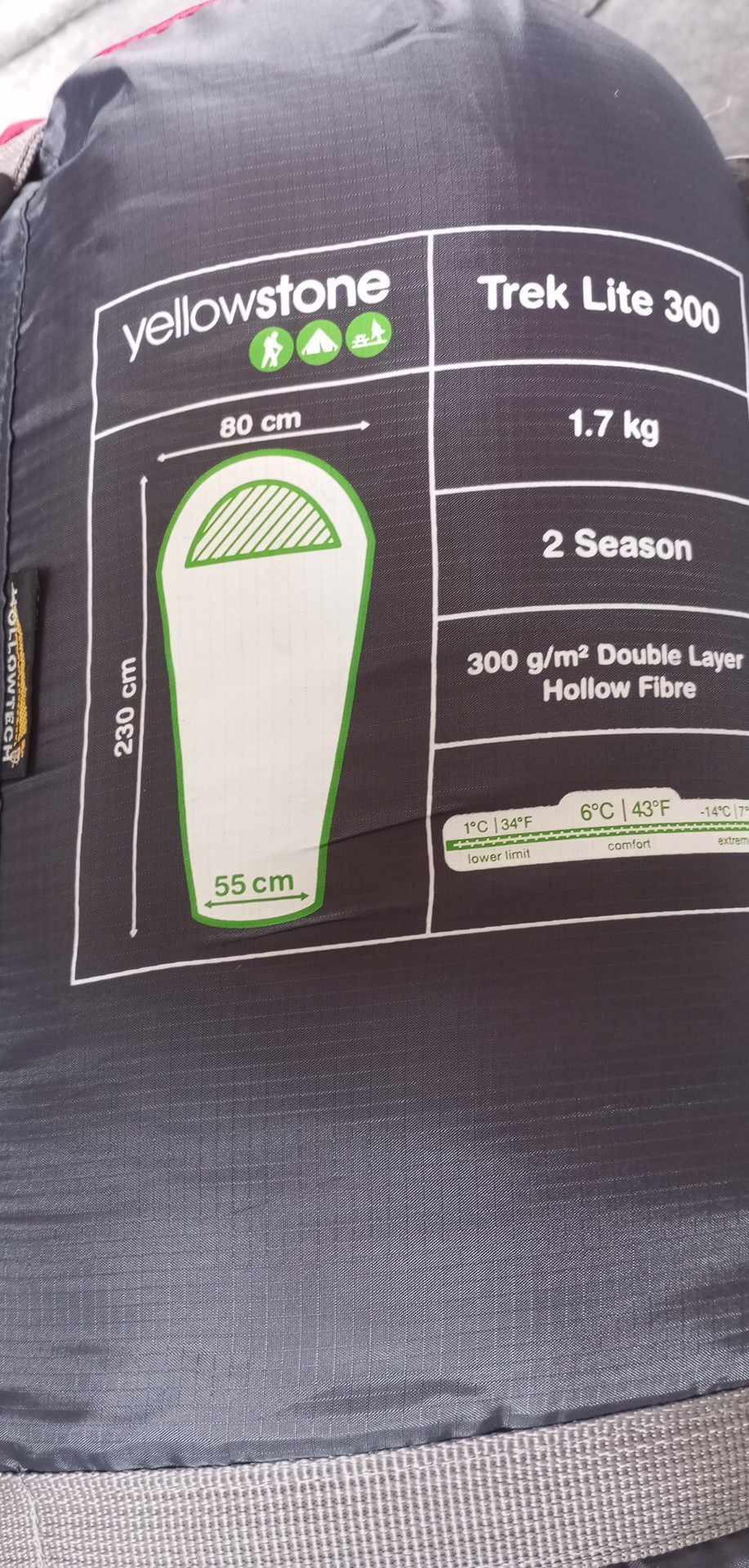 SPACÍ PYTEL YELLOWSTONE TREK LITE 300