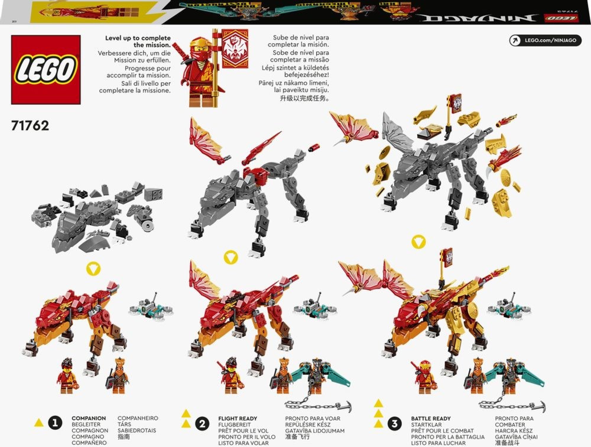 LEGO® NINJAGO® 71762 Kaiův ohnivý drak