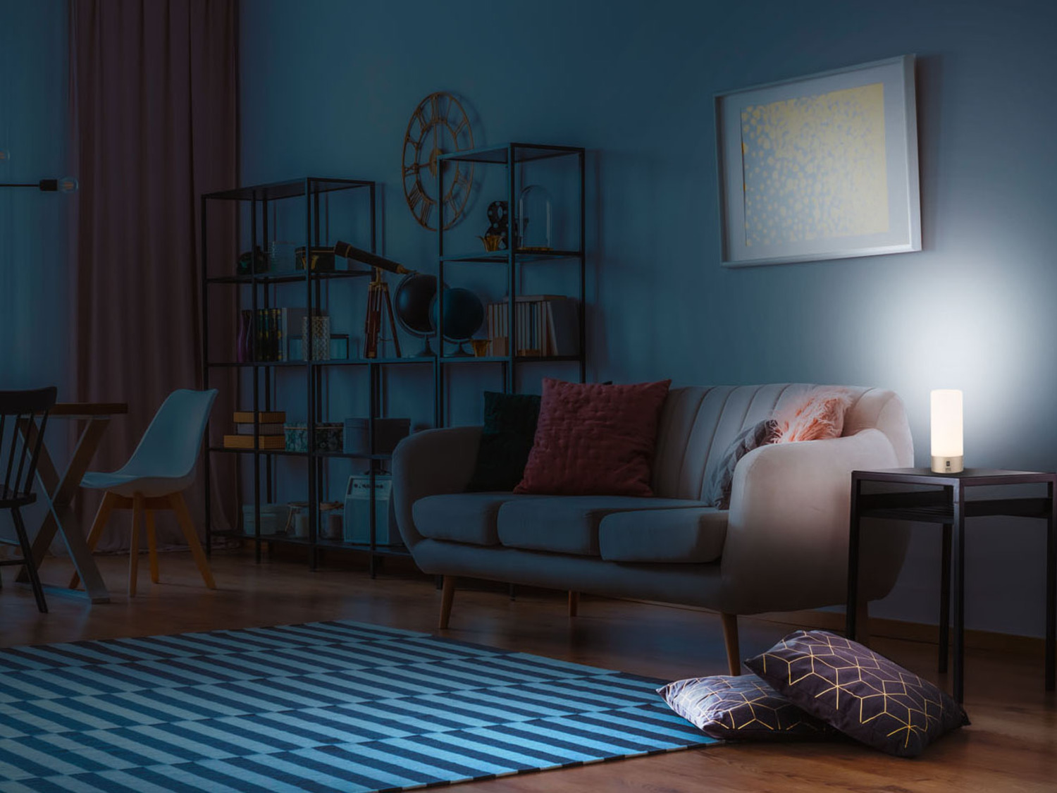 Stolní LED lampa s USB - LIVARNO válec