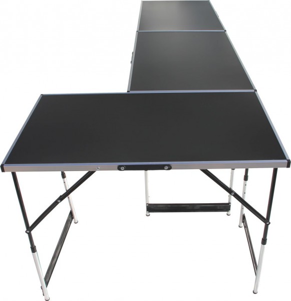 3x skládací hliníkový prodejní pult - stůl