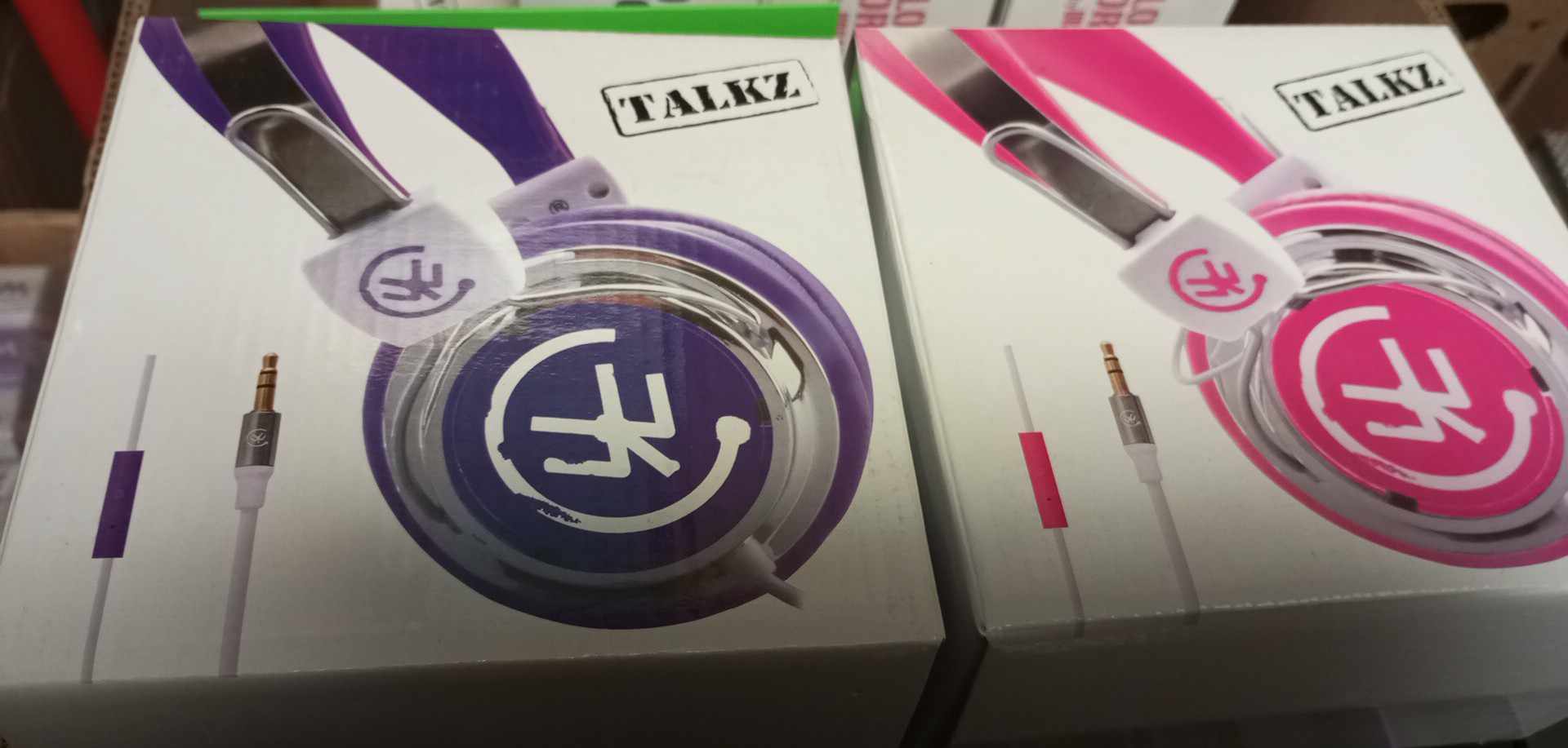 Colour your world, TALKZ, sluchátka s mikrofonem, růžová, 3.5mm konektor