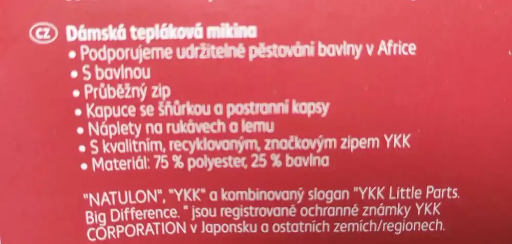 Dámská tepláková mikina s kapucí Newcential velikost M