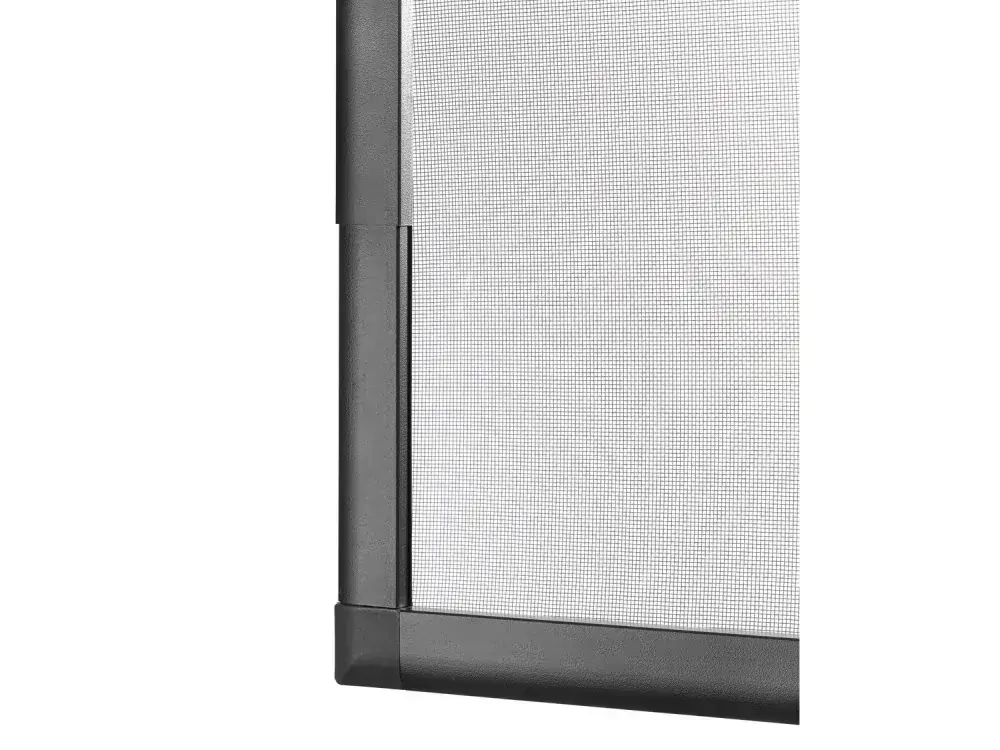 Teleskopická ochrana proti hmyzu na okno - MP 120 x 140 cm - antracitová