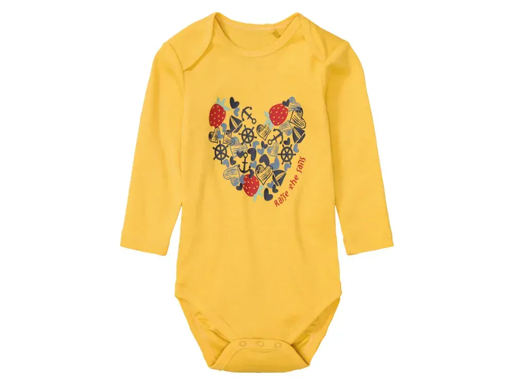 Dětské body s krátkými rukávy Kuniboo BIO, 5 kusů vel. 62/68 DÍVČÍ