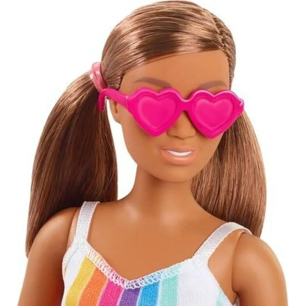 PANENKA MATTEL BARBIE MALIBU 50. VÝROČÍ GRB38 HNĚDOVLÁSKA