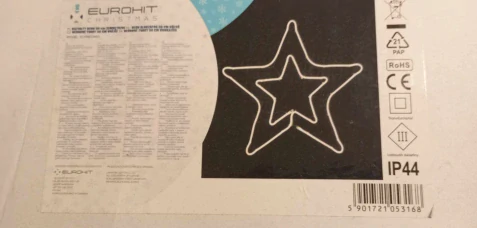 VÁNOČNÍ VENKOVNÍ LED DEKORACE EUROHIT - 360 LED HVĚZDA