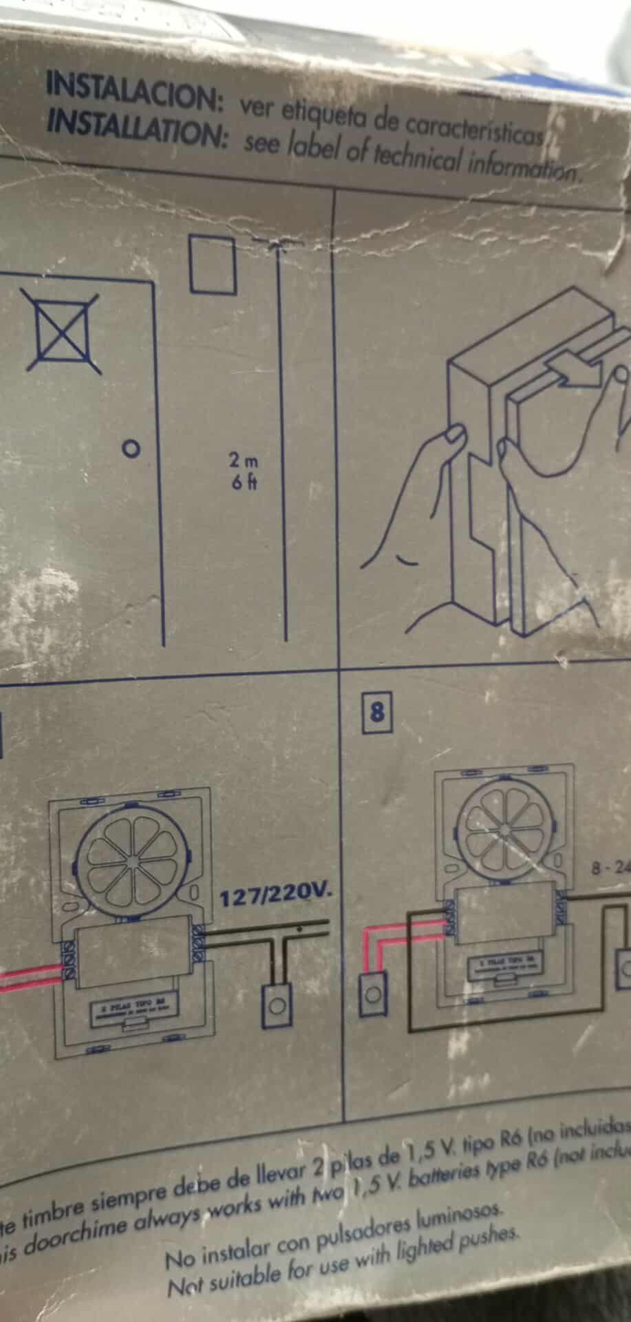 Retro domovní gong zvonek melodie DINUY- TI TBA EL 1