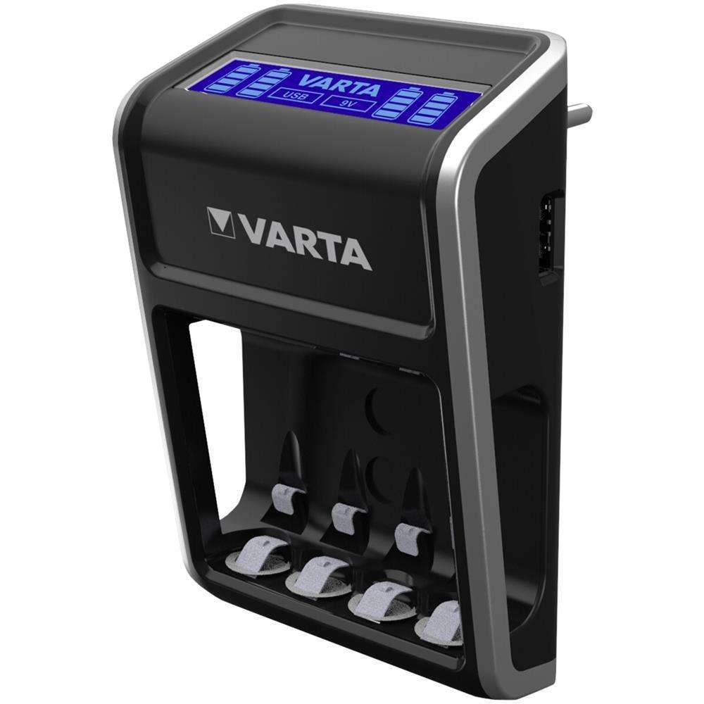 Nabíječka baterií VARTA LCD Plug Charger + 4 x baterie 2100 mAh