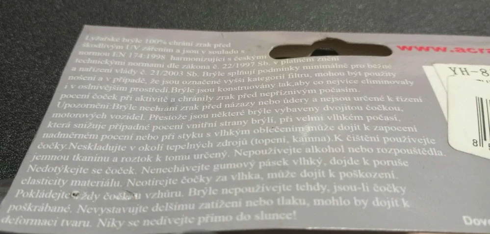 Lyžařské brýle Acra Brother YH-85 modré