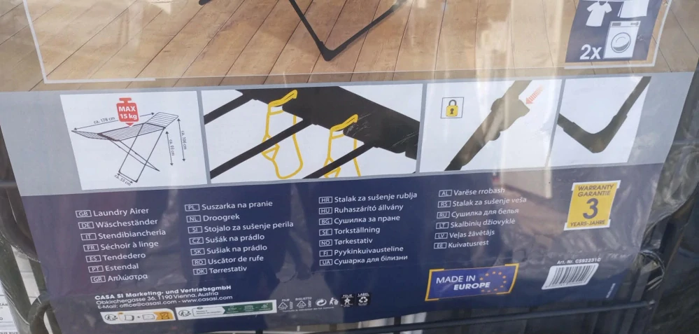 Sušák na prádlo CASA SI CS9223  20m