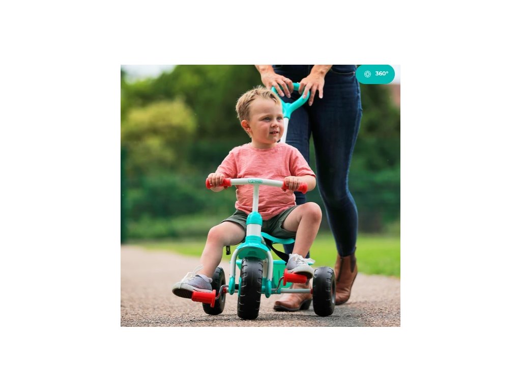 Dětská multifunkční tříkolka TP Toys Early Fun tyrkysová