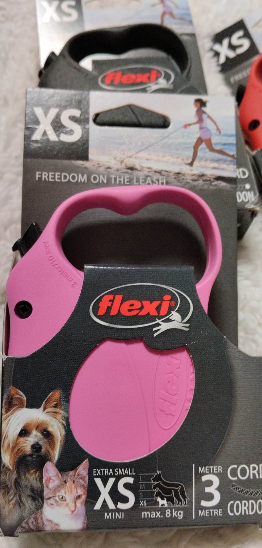 Samonavíjecí vodítko Flexi XS -RUŽOVÉ