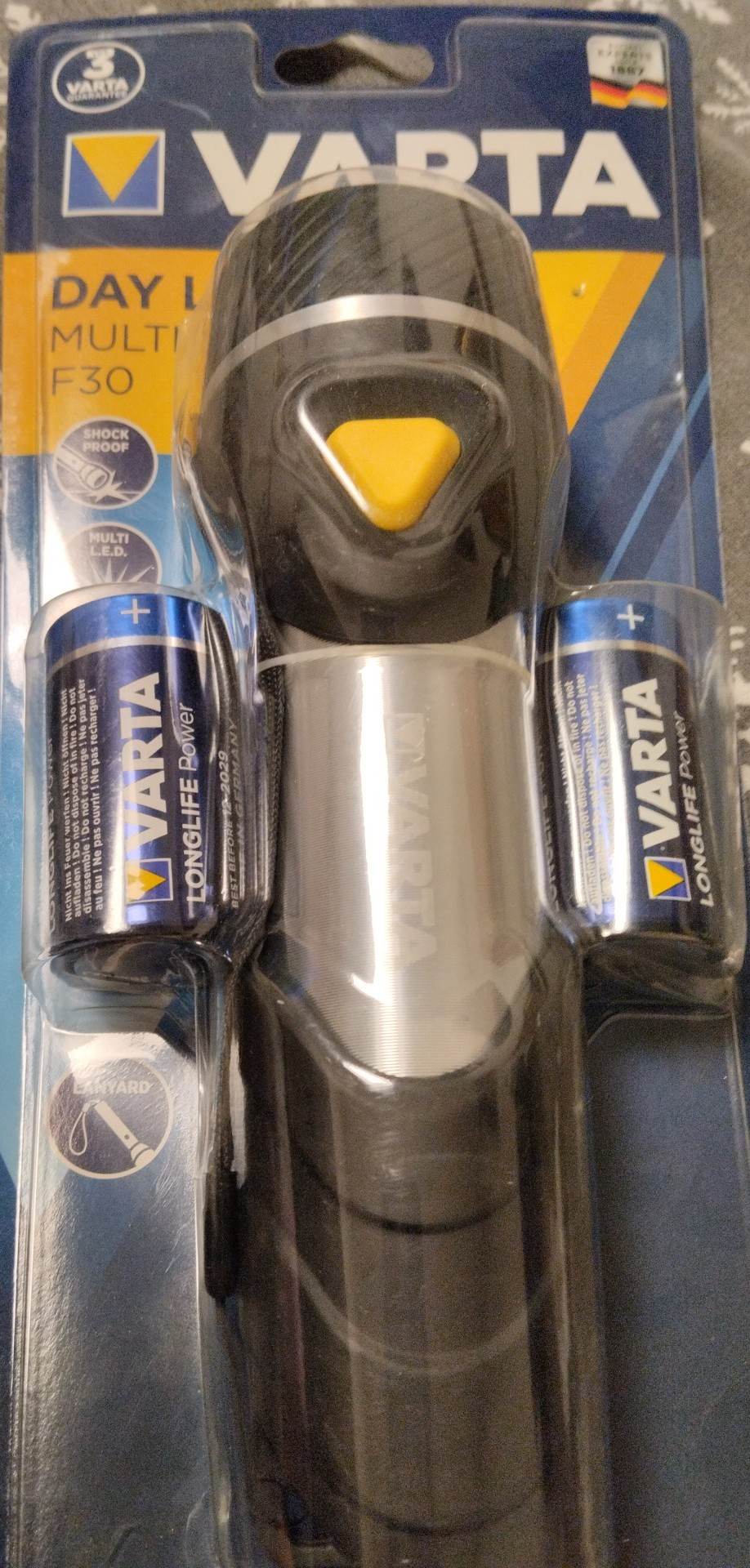 Svítilna Varta 17612 LED14, k+p., vč.2R20 DAY L F30 Varta