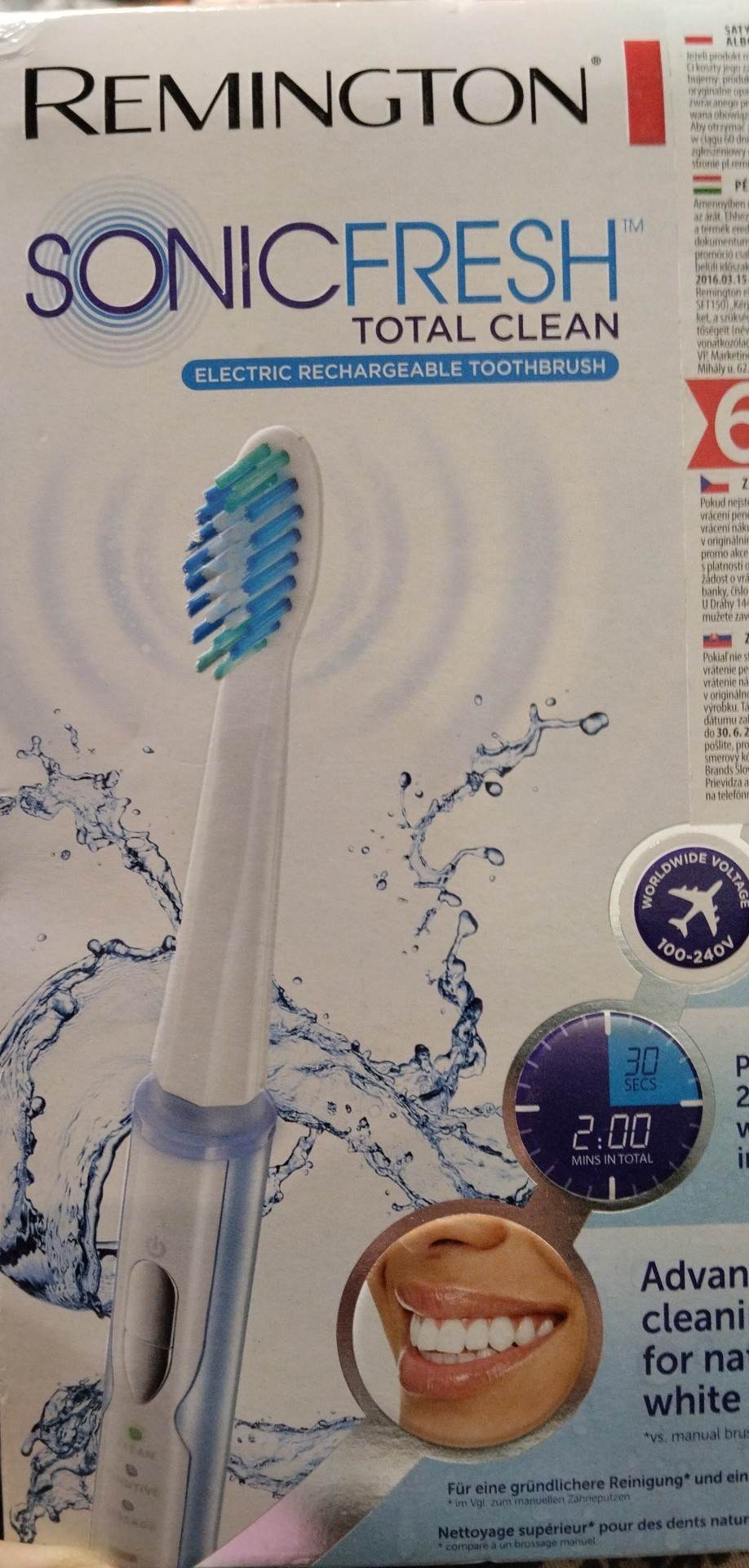 Elektrický kartáček na zuby Remington SonicFresh Total Clean SFT-100