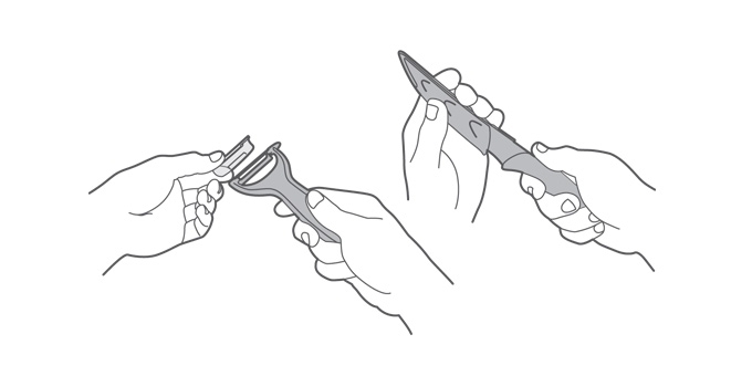 Antiadhezní nože/škrabka 3 ks Tescoma Presto Tone 863150