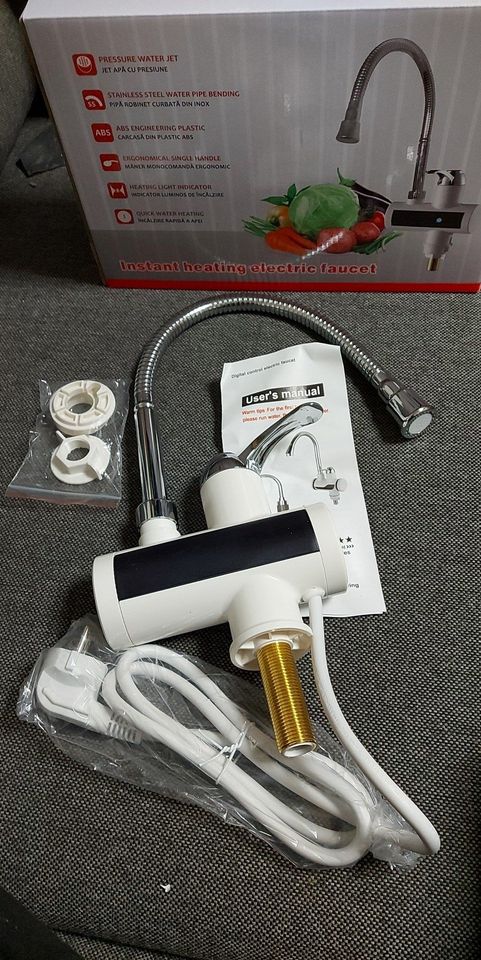 Baterie - kohoutek na okamžitý ohřev vody s LED displejem 