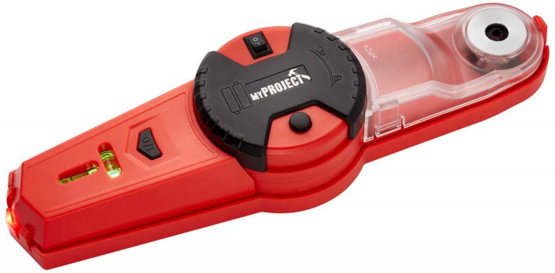 Liniový laser a zachytávač prachu při vrtání 2v1 MyProject