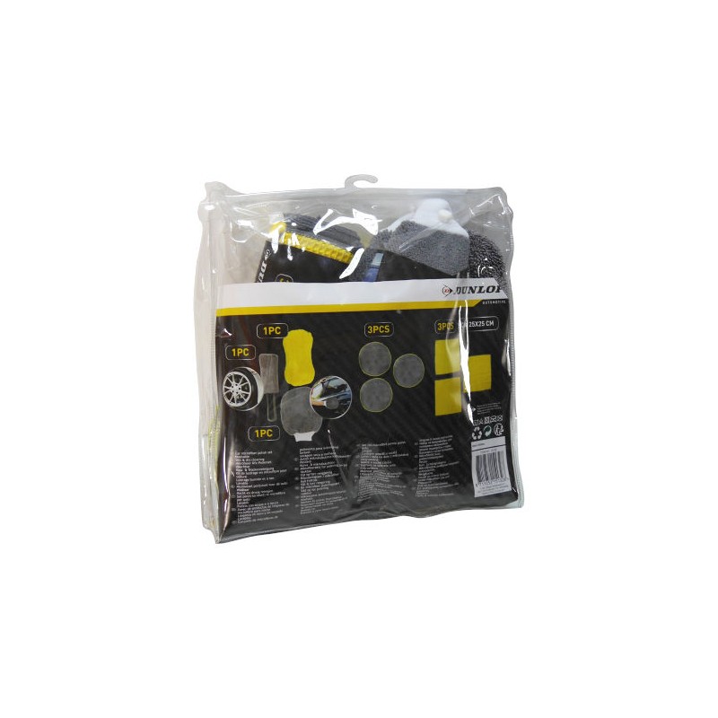 Lešticí sada DUNLOP 15132 z mikrovlákna, 9 ks