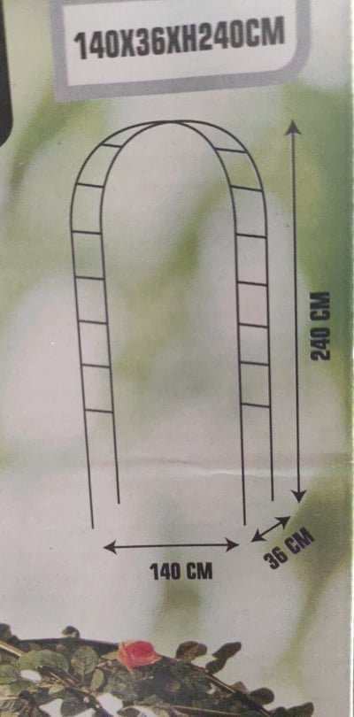 Zahradní oblouk na růže a popínavé rostliny ProGarden 140 x 240 cm