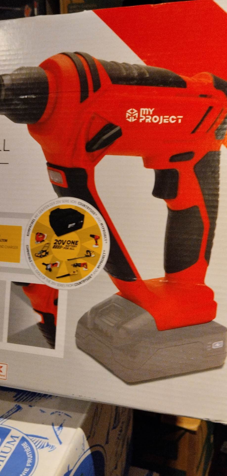 Aku vrtací kladivo 20V MyProject HD-06 + baterie 2.0 Ah + nabíječka