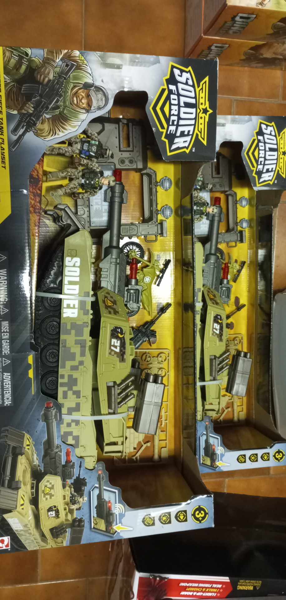 Velká herní sada Soldier Force - tank - motorka atd. se zvuky a efekty