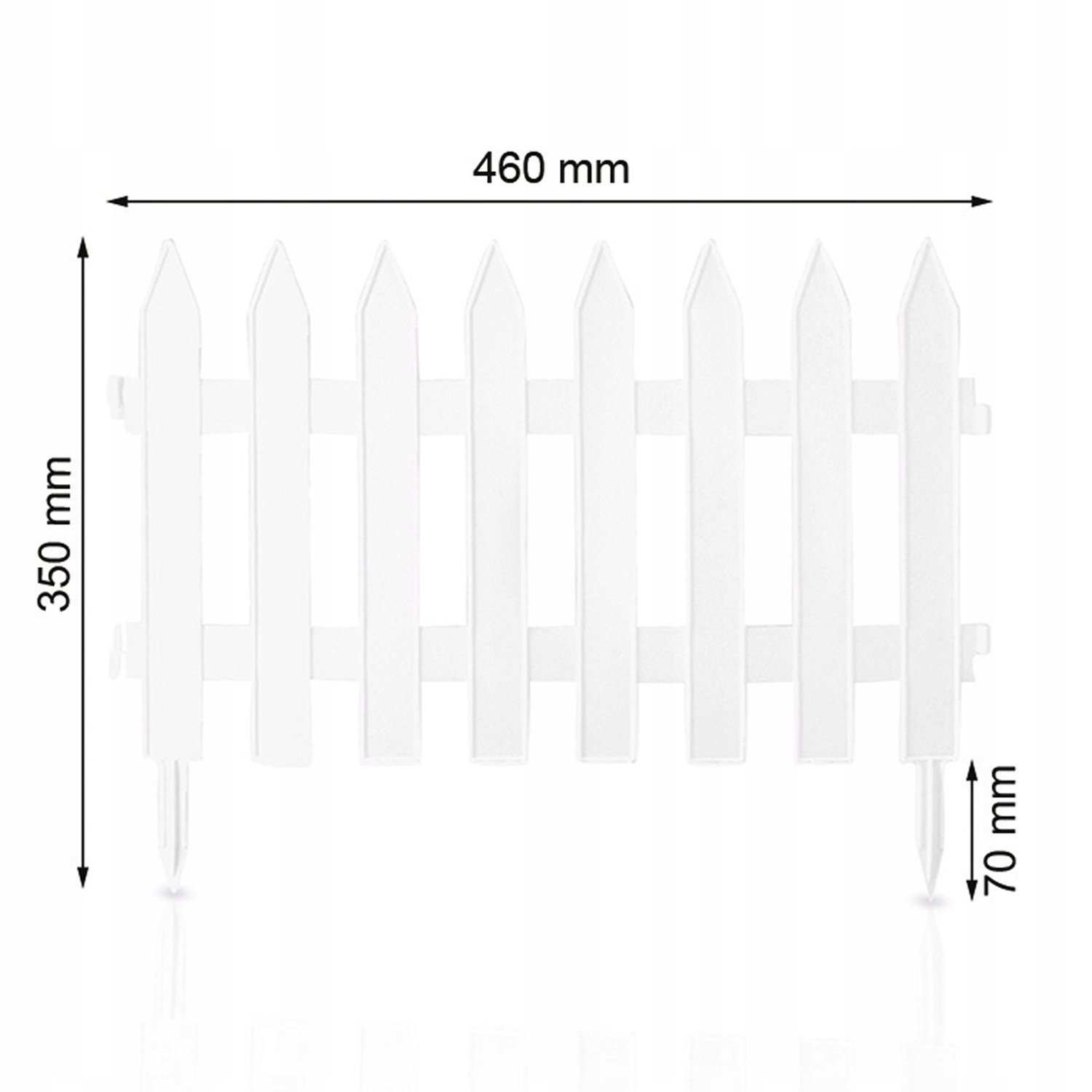 Zahradní plot Prosperplast Garden Classic IPLSU-S449 3,2 m - bílý