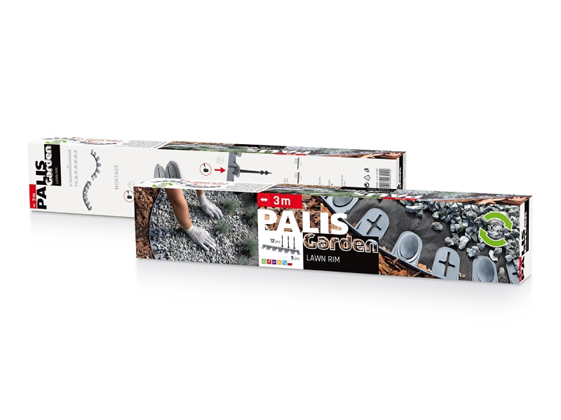 Neviditelný obrubník – Palis Garden 3 M (5 ks + kolíky)