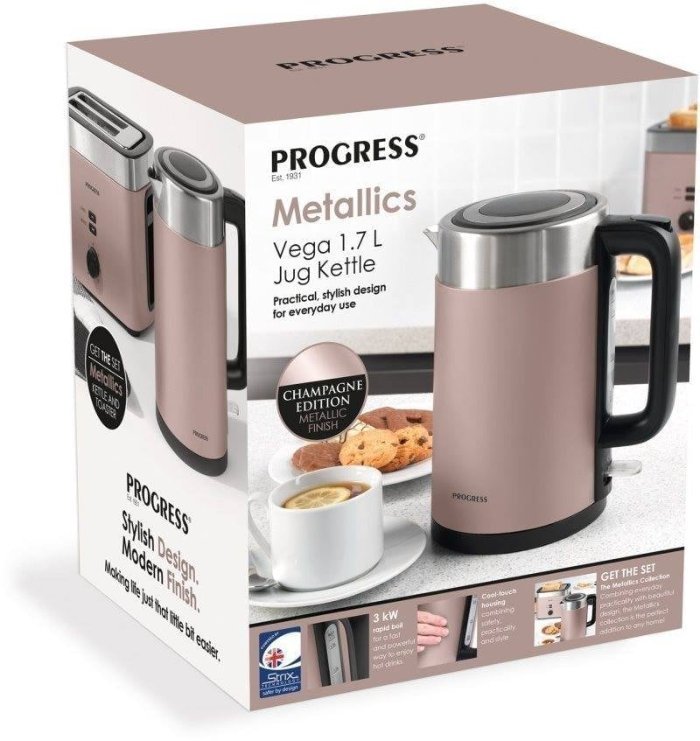 Rychlovarná konvice Progress Metallics EK3214