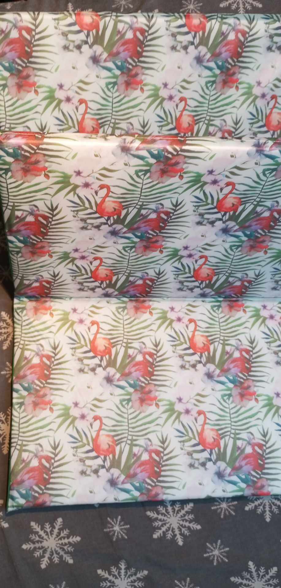 Plážové skládací lehátko s plamenáky 180 x 50 cm