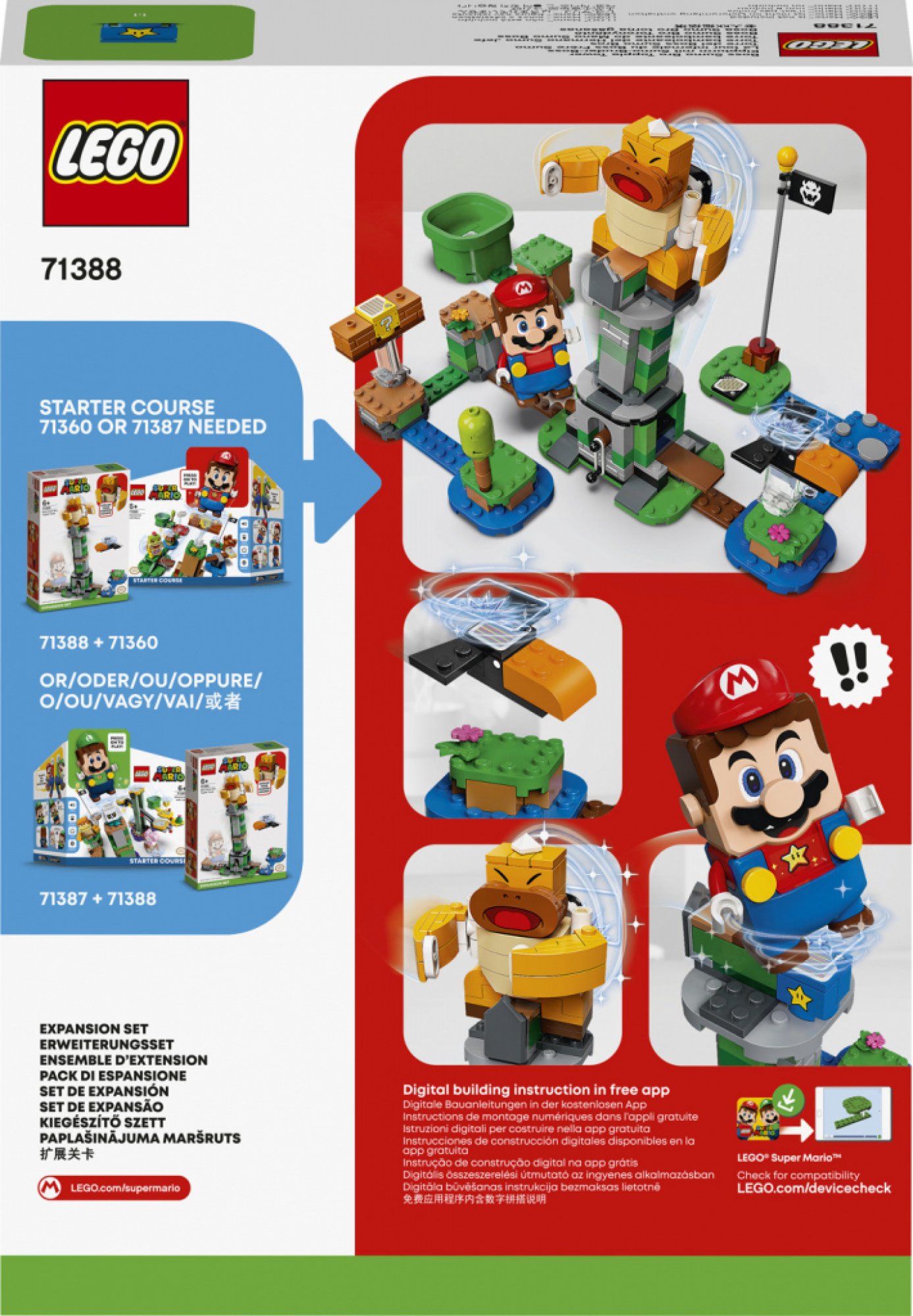 Lego Super Mario 71388 Boss Sumo Bro a padající věž