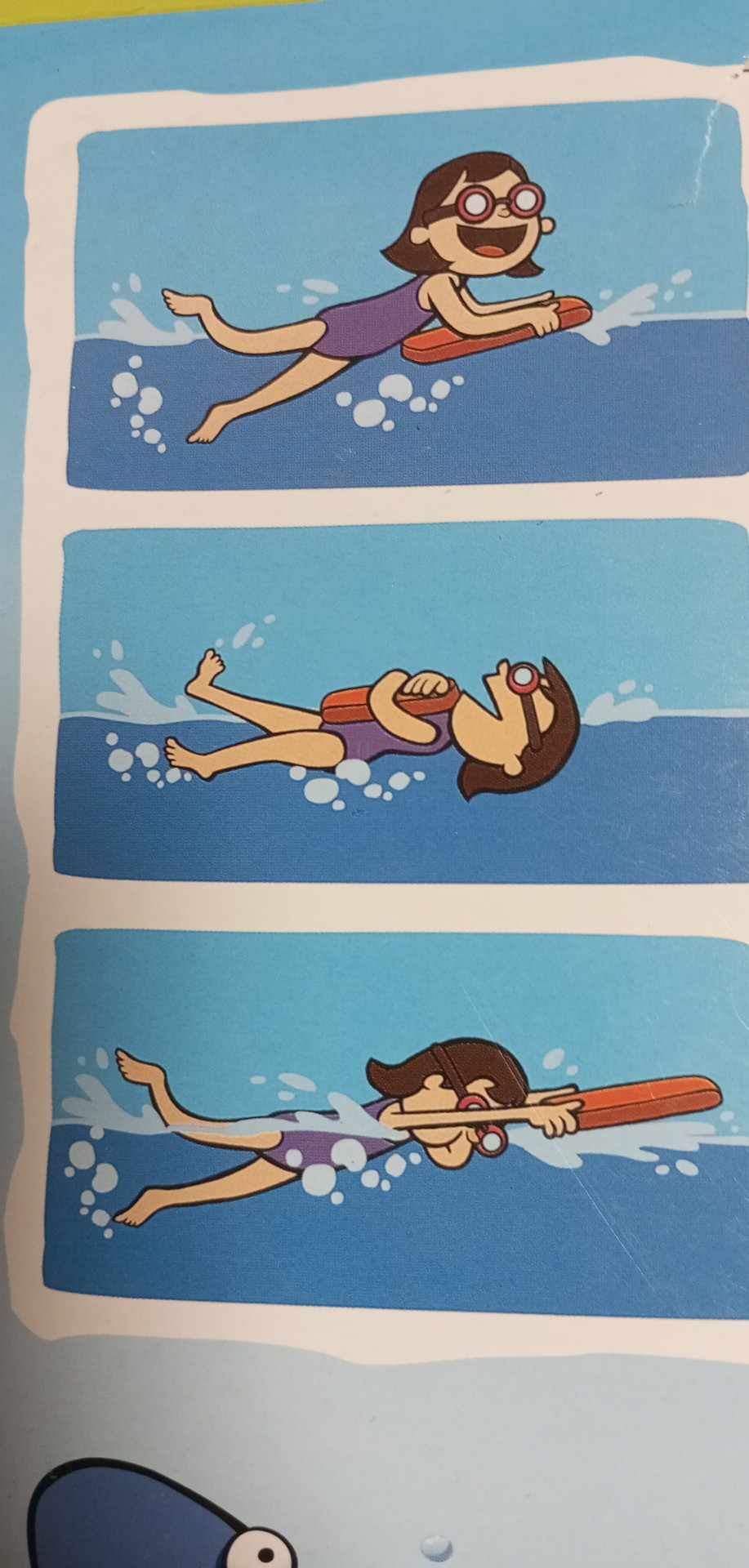 Dětská plavecká deska Speedo Sea Squad - modrá