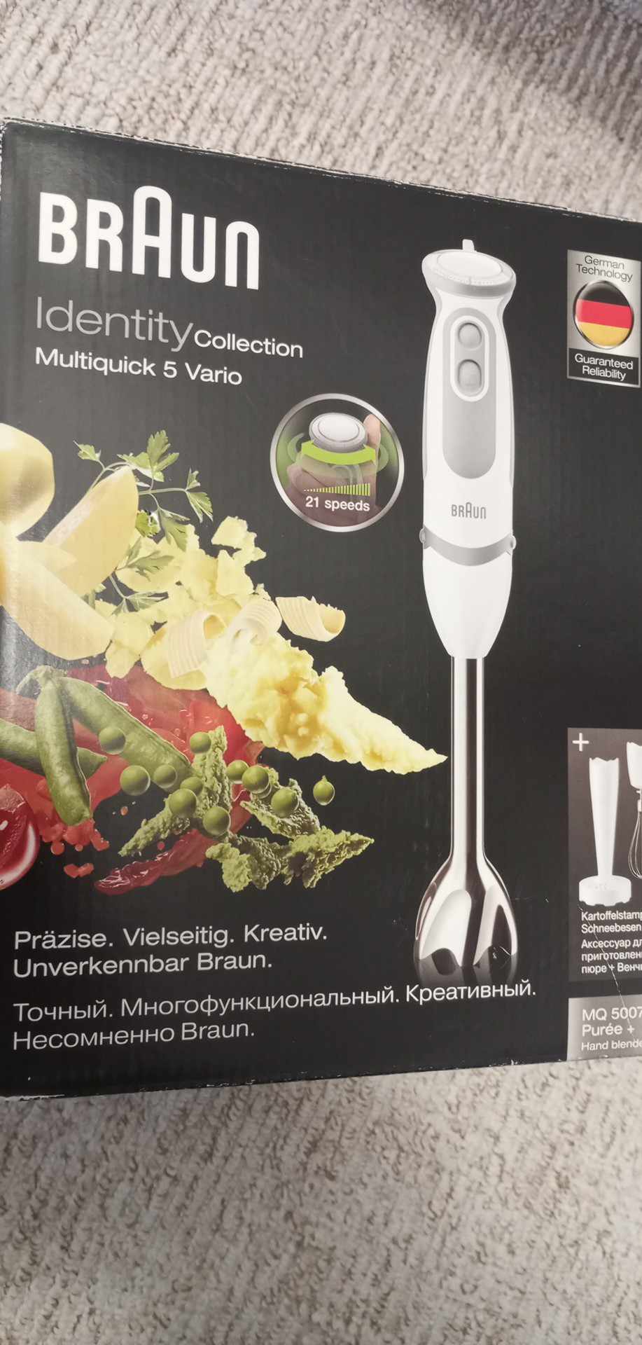Tyčový mixér Braun MQ 5007 WH Puree Identity