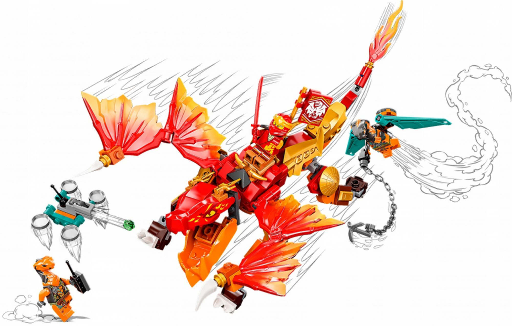 LEGO® NINJAGO® 71762 Kaiův ohnivý drak