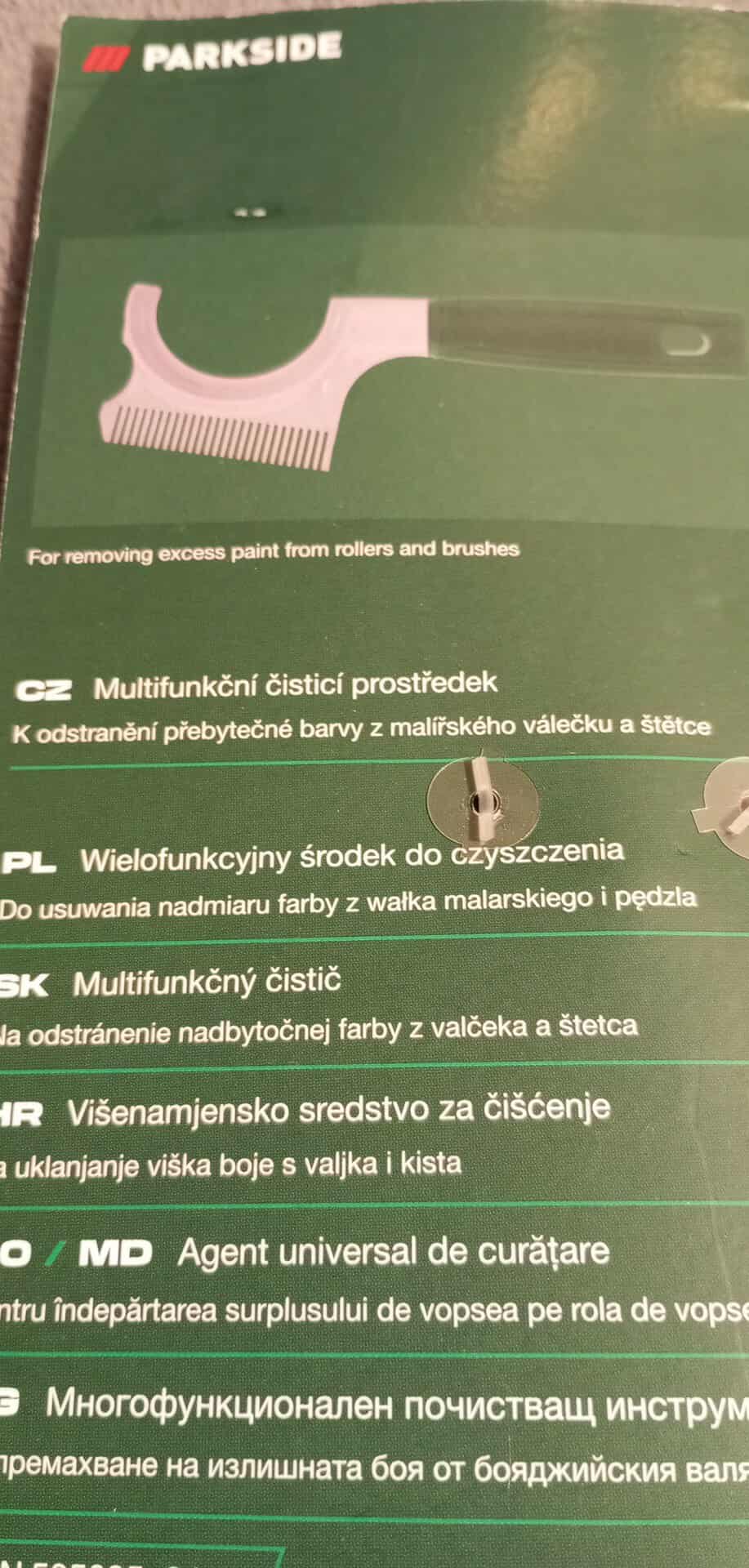 Multifunkční čistící prostředek na válečky a štětce Parkside