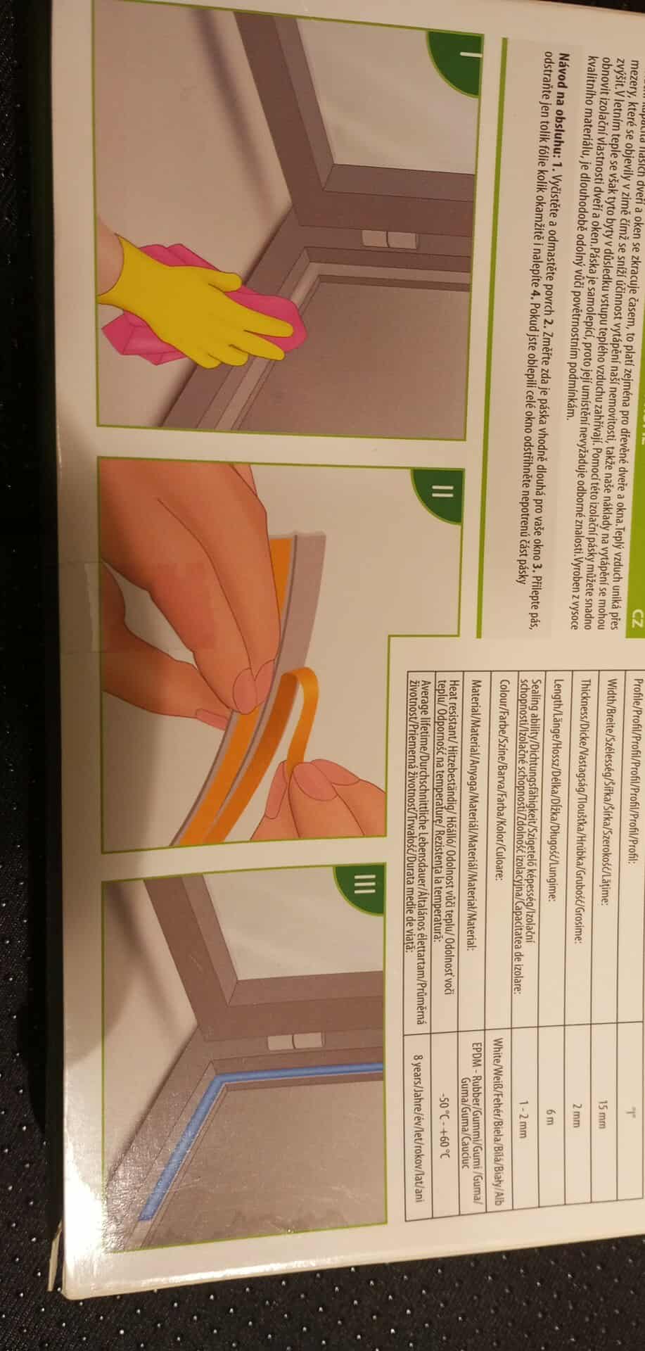 Samolepící těsnění Garden of Eden T11596WH-15 - 6m 