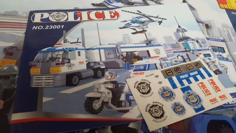 Stavebnice Dromader Policie Auto+Vrtulník+Stanice 23001 779ks