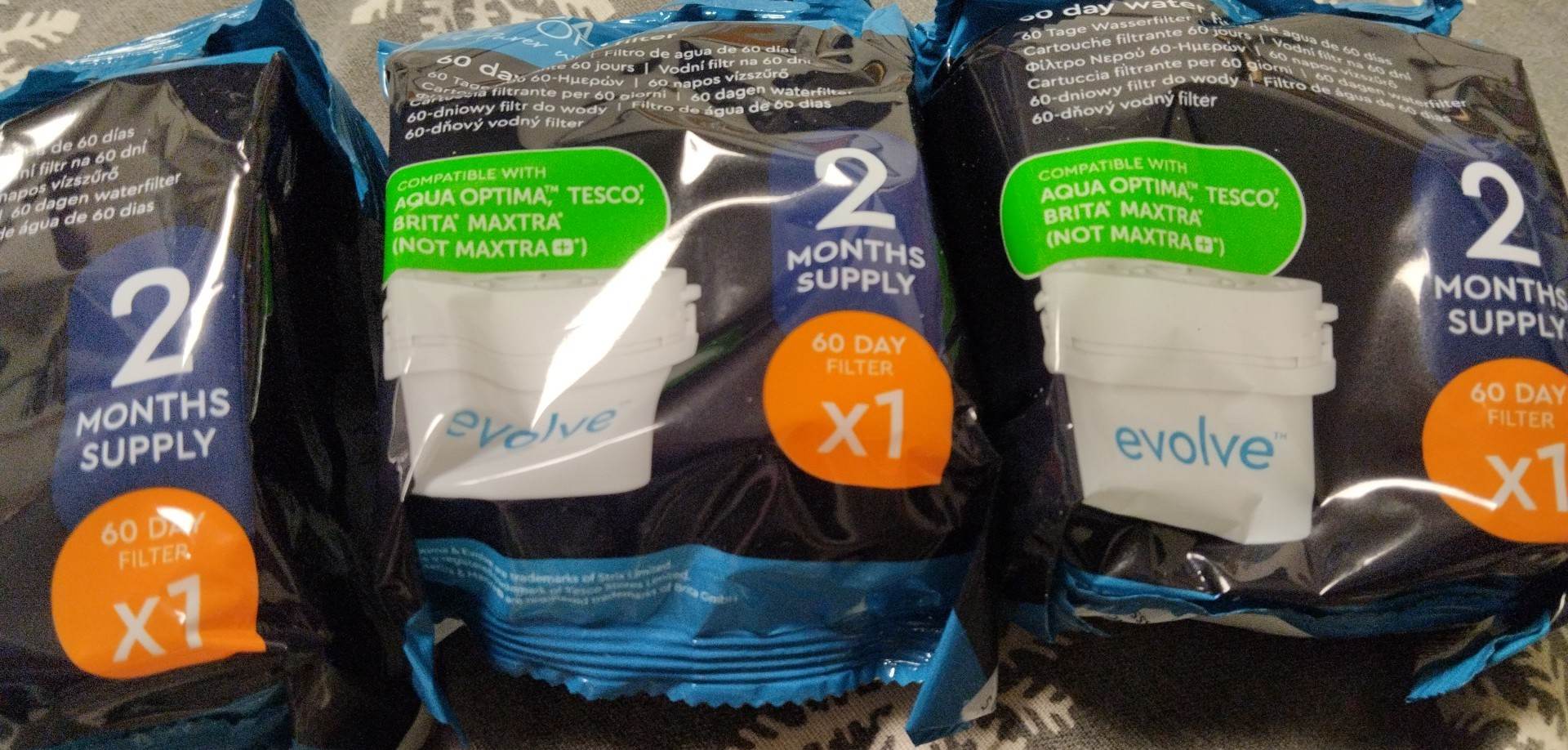 Filtr do filtrační konvice Hyundai Evolve Aqua Optima i Brita Maxtra - 3 ks až na 6 měsíců