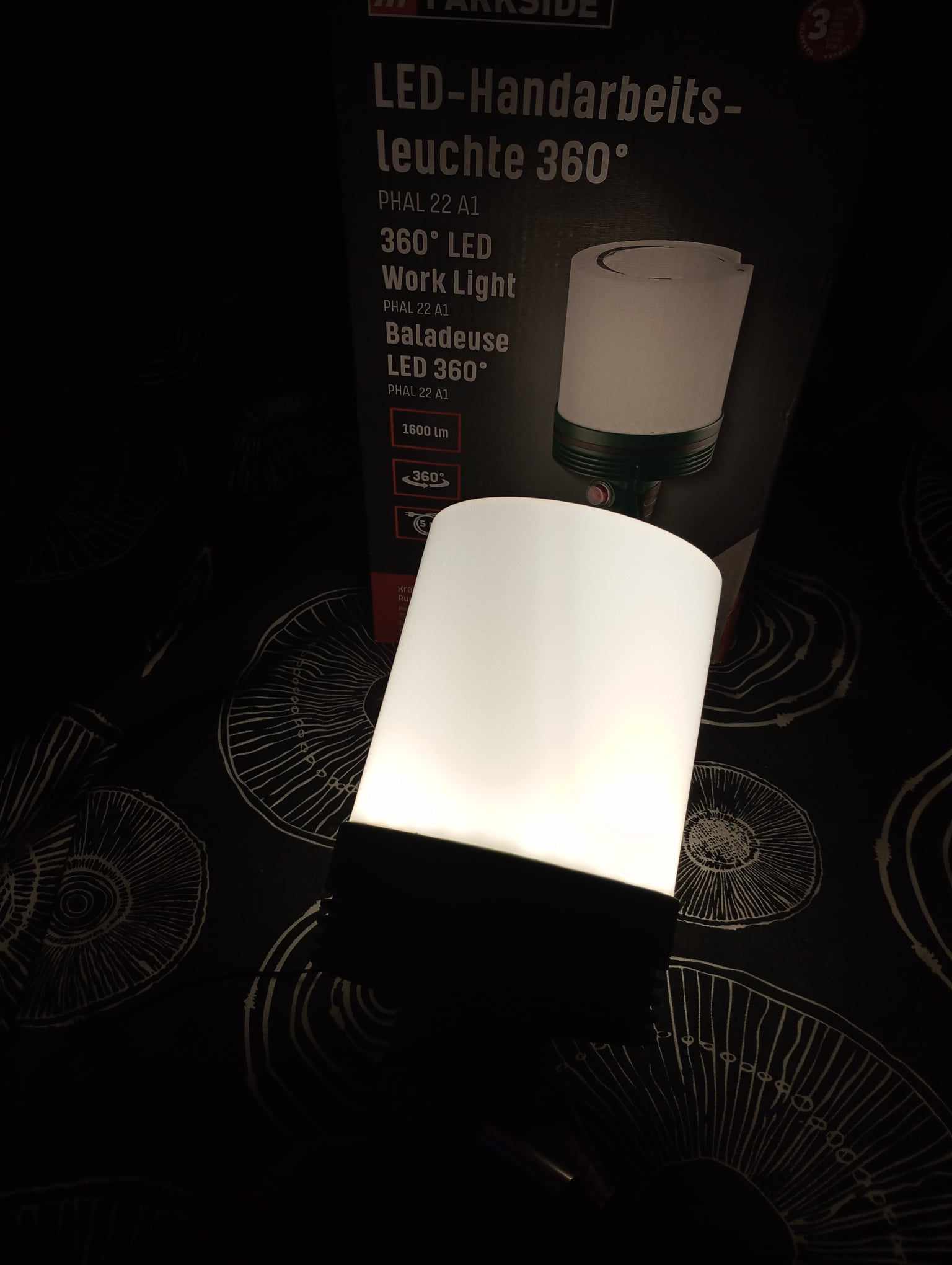 Ruční pracovní LED svítidlo 360° PARKSIDE PHAL 22 A1