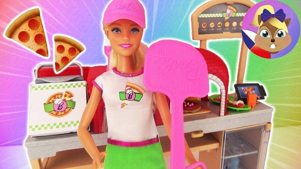 BARBIE SET - PIZZERIE S MODELÍNOU A PANENKOU