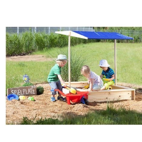 DŘEVĚNÉ PÍSKOVIŠTĚ JOHN SE STŘÍŠKOU 118 X 118 CM