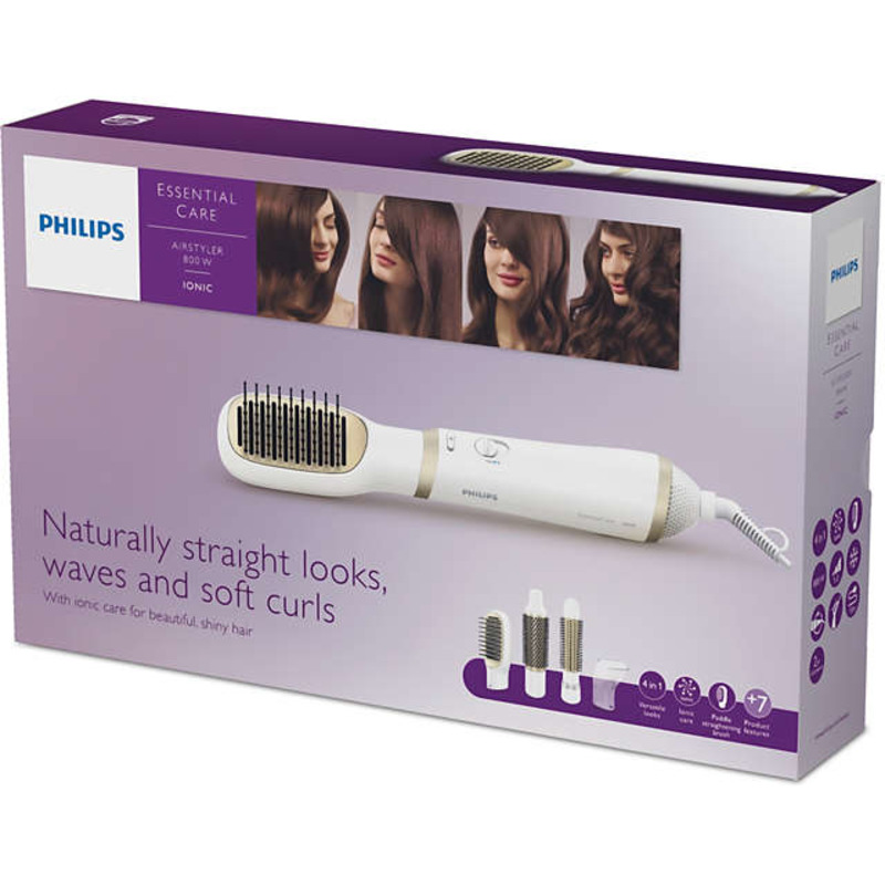 Horkovzdušný kulmofén Philips HP8663/00 Essential Care Ionic / ionizátor / 800 W / 3 teploty /