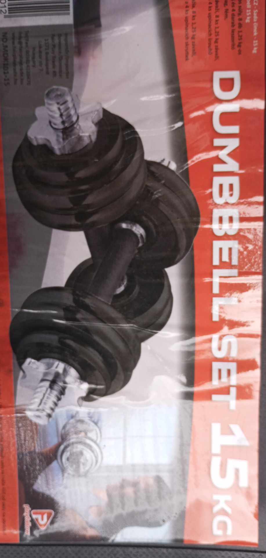 Sada 2 litinových činek Playfellow 15Kg + kufr