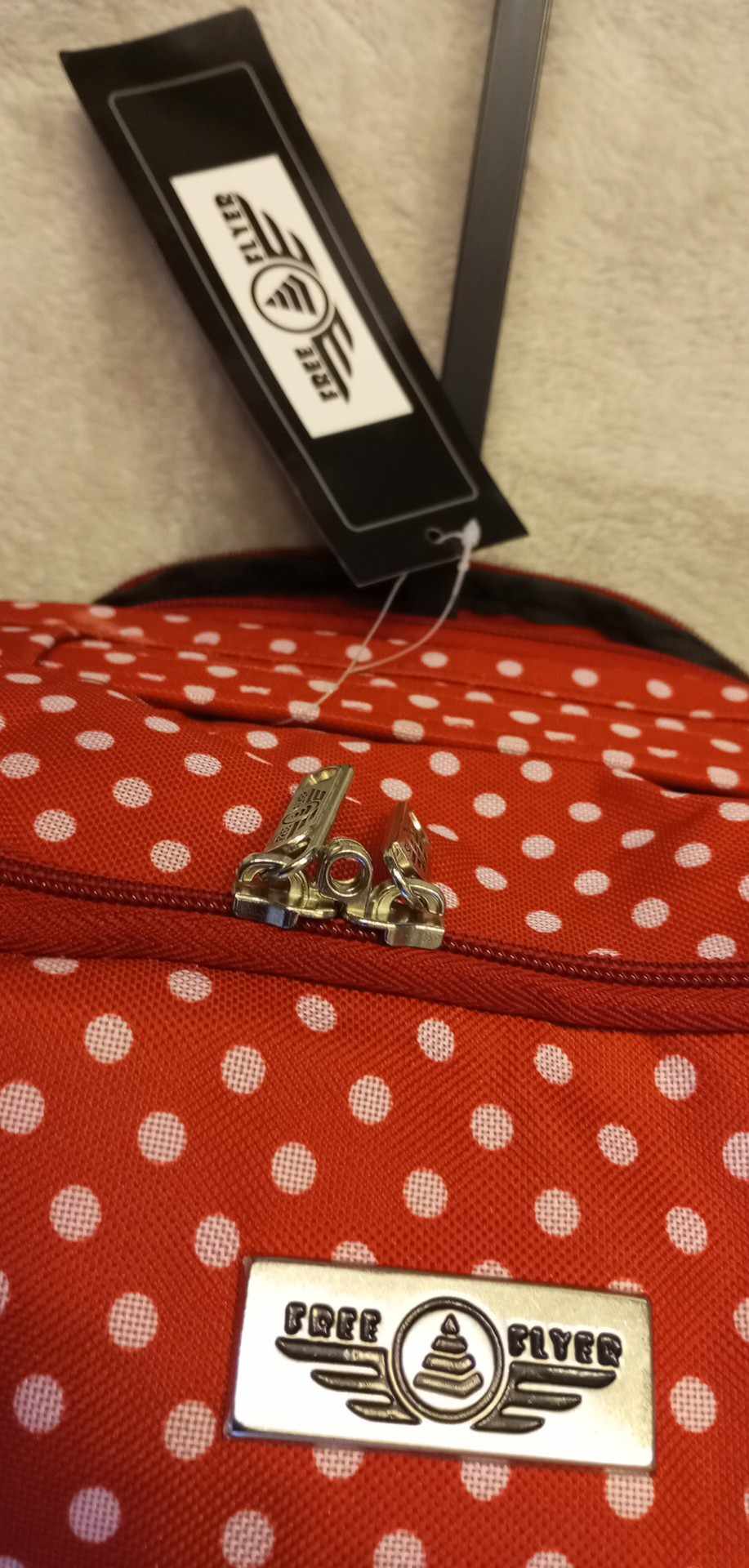 Skládací cestovní taška na kolečkách Free Flyer - červená