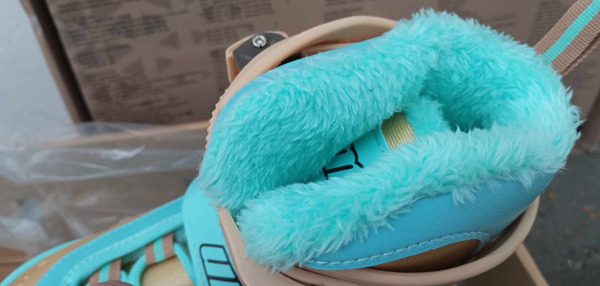 NASTAVITELNÉ DĚTSKÉ BRUSLE 2V1 UM JMS-188 - TYRKYSOVÉ -  35-38