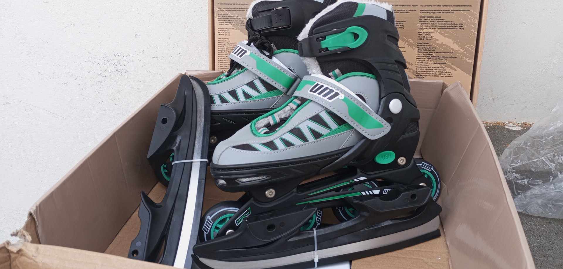 NASTAVITELNÉ DĚTSKÉ BRUSLE 2V1 UM JMS-188 - ZELENÉ -  39-42